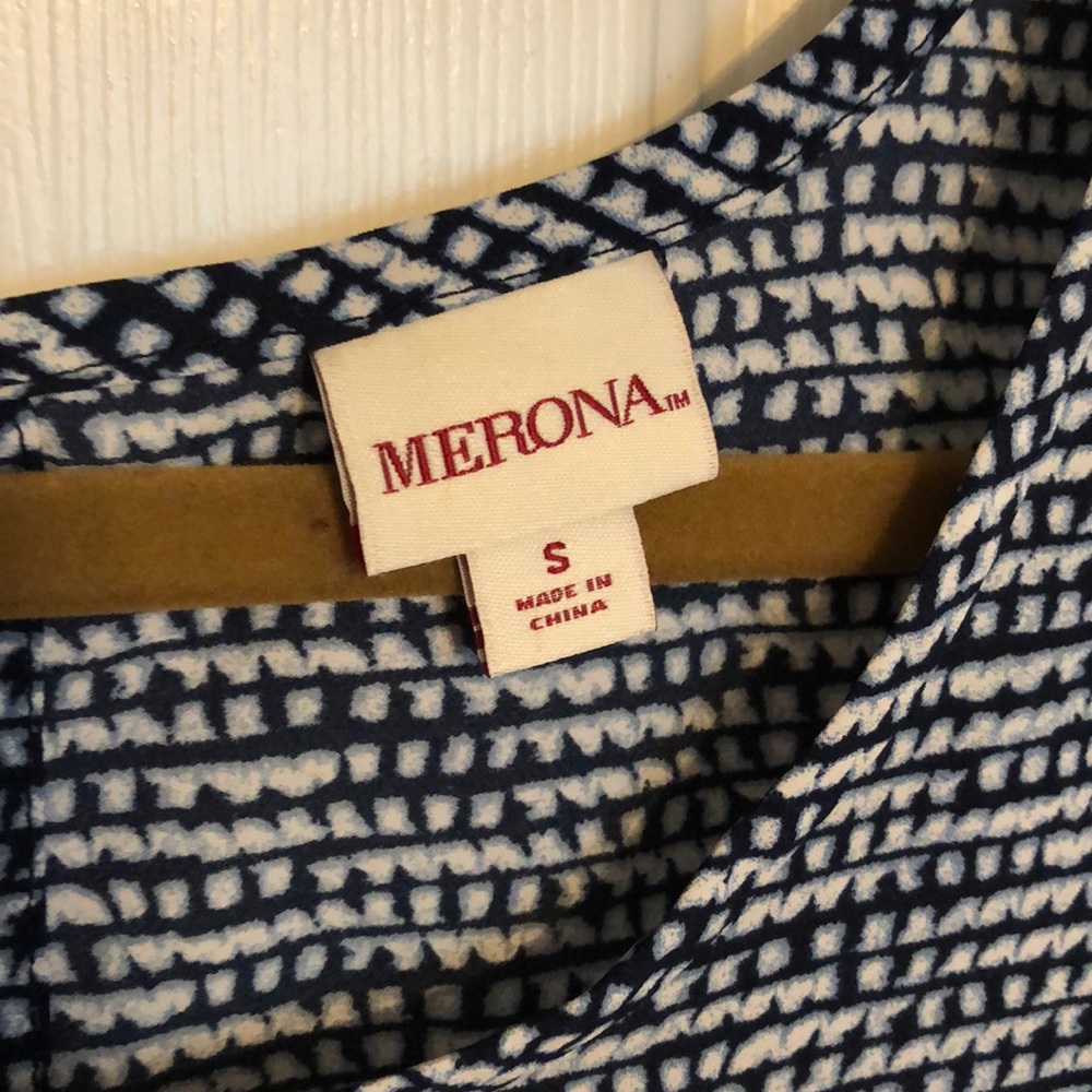 Merona Tunic Length High Low Top Size S
